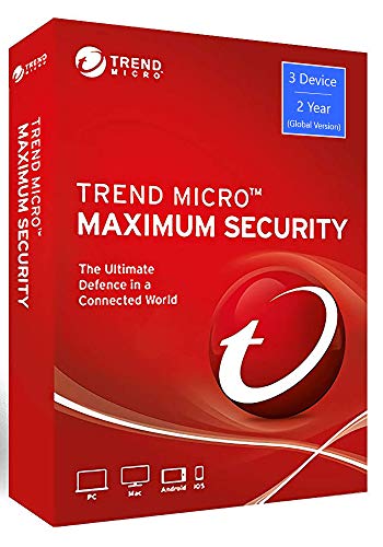 Trend Micro Maximum Security – Global Version (Windows/Mac/Android/iOS) -3 User 2 Year (Email Delivery in 24 Hours – No CD)