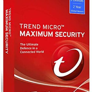Trend Micro Maximum Security – Global Version (Windows/Mac/Android/iOS) – 5 User 2 Year (Email Delivery in 24 Hours – No CD)