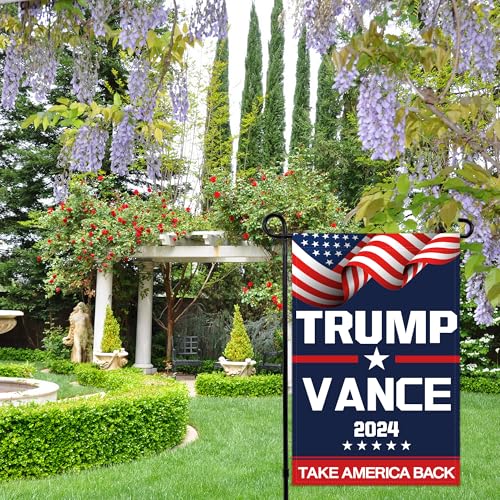 Trump Vance 2024 Garden Flag 12x18 Inch Double Sided Trump Vance Flags with Vivid Color for Yard Lawn Garden Decor, Home Decorative Flags Banner for House Sign Outside Decorations - Image 5
