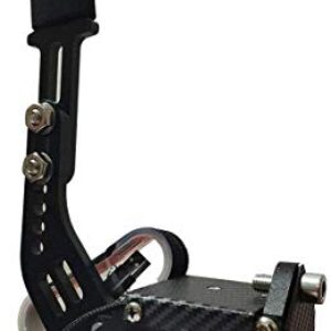 USB Handbrake with Clamp,14Bit Universal Horizontal Drift Rally Racing Handbrake Lever Gaming Peripherals,Wired Handbrake Drift,14Bit Non-Contact Sensor (Black with fixtures)