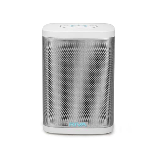 Upgraded Concert Wi-Fi Bluetooth Smart Hi-Fi Speaker with Alexa Built-in, 6 Drivers, 50W, Multiroom Music System, Voice Control, Support Airplay 2, Spotify and More Streaming (White)