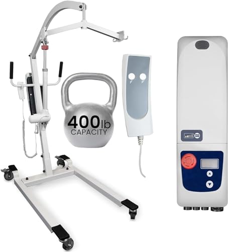 Vive Electric Patient Lift for Home – Transfer Assist Device – Medical Transport Aid – Portable Lifter for Elderly, Bariatric, Handicap, Men & Women