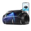 WYBOT C2 Vision AI Camera Cordless Pool Vacuum Robot for inground Pools, 8-in-1 Pool Cleaner, Ultra-fine Filtration, Brushless Motor Powerful Suction, Wall Climbing, Waterline Cleaning, Black Green