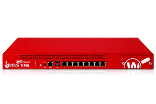 Watchguard Firebox M390 Enterprise-Grade Network Security Appliance with 3 Year Standard Support License – – Advanced Firewall, VPN, Intrusion Prevention (WGM39000603)