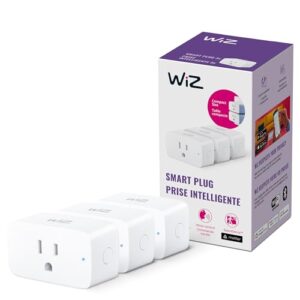 WiZ Smart Plug ñ Gen 3- Pack of 3, Wi-Fi Connected Wireless Home Automation, Voice / App Control, Works with Google Home, Amazon Alexa, and Apple HomeKit