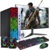 Windows 11 Pro Gaming Desktop PC HP G3 RGB – Intel i7 6th Gen Processor, 16GB DDR4 Ram, 1TB SSD, NVIDIA GeForce GT 1030 DDR5, 22 Inch Monitor – Wi-Fi – Computer Tower for PC Gamer (Renewed)