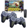 Wireless Retro Game Console, Retro Game Stick with Built-in 9 Emulators, 64GB,20,000+ Games, 4k Definition, and 2.4GHz Wireless Controller, Plug and Retro Play Video Games for TV