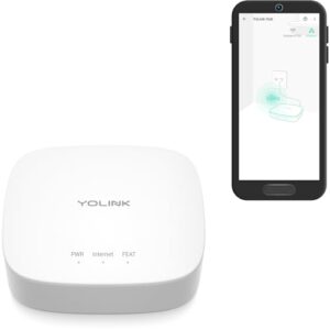 YoLink Hub, 1/4 Mile Super Long Range Smart Hub LoRa Enabled Smart Home Automation Bridge Home Security Monitoring System – Central Controller for YoLink Smart Home Devices – White