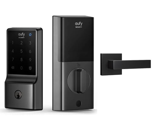 eufy Security Video Smart Lock C210 Pack with Square Door Handle