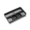 madesmart Office Drawer Organizer, 5- Compartments, Soft-Grip Lining and Non-Slip Feet and Non-slip Rubber Feet, Black & Gray