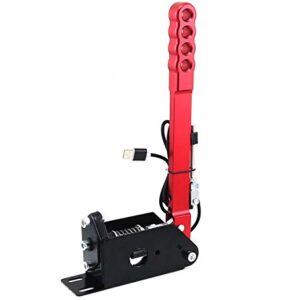 mesome 14 Bit Hall Sensor USB SIM Handbrake, Professional Gaming Peripherals for Racing Games G25/27/29 T300 T500 FANATECOSW LFS Dirt Rally, Red