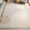 nuLOOM Gloria Abstract Shag Area Rug, 12×15, Beige