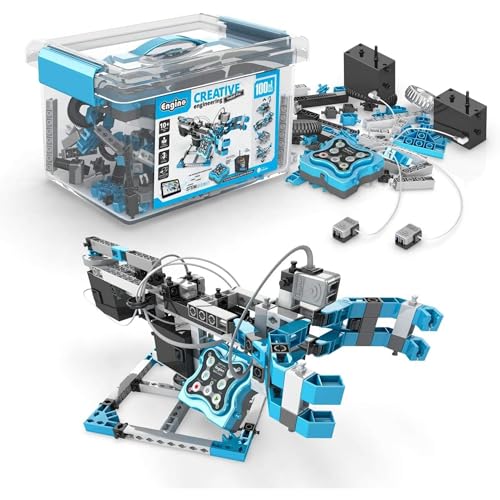 Engino Maker Pro Robotized 100 Models Set, Building Toys for Kids 10+, Discovering STEM Robotics, Engineering Kit, Coding STEM Project, Gift for Boys & Girls
