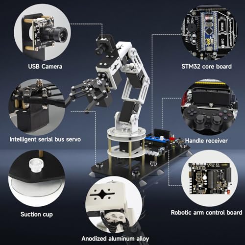 Yahboom Robot Arm ROS Virtual Machine as Controller Programmable AI Visual Recognition 6DOF Mechanical Arm Research Robot DOFBOT-SE (VM Software Not Support MAC) - Image 4