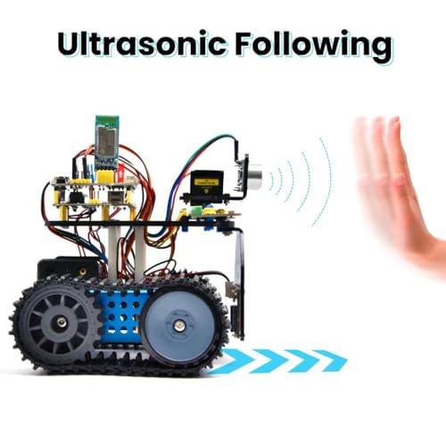 DIY Mini Smart Tank Robot v3.0 - programmable stem Toy car kit, Compatible with arduino & mixly - Image 3