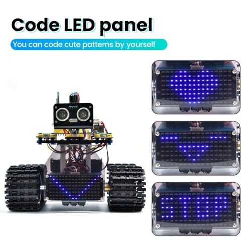DIY Mini Smart Tank Robot v3.0 - programmable stem Toy car kit, Compatible with arduino & mixly - Image 5