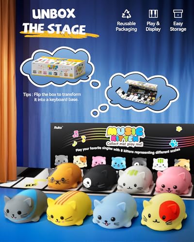 Ruko 1701 Musical Cats Piano 1088 Large Robot Toys for Kids - Image 3