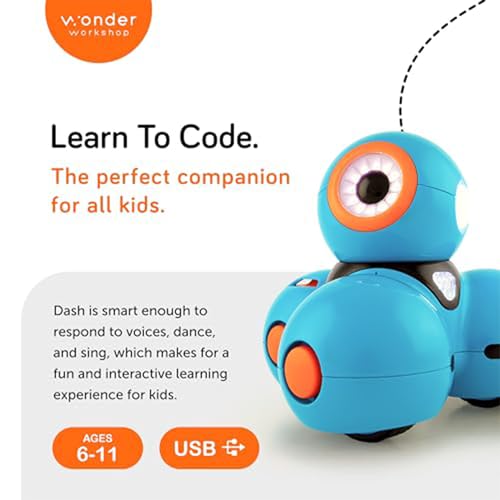 Wonder Workshop Dash Robot - Coding Robots for Kids 6+ - Voice Activated STEM Robot Toys - Interactive, Educational & Programmable - Image 4