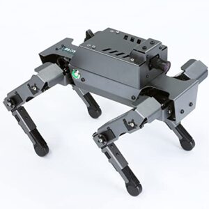 Yahboom Smart Robot Dog Raspberry Pi Adults AI Python Programmable 12 Joints Bionic Mechanical Dog Face Color Recognition OpenCV (S1 Without Pi)