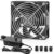 120mm Computer Fan with Variable Speed Controller AC Low Watt 110V 120V 220V 240V for Gaming, PC Case, Greenhouse, Mining Rig, Green Tent Cooling Ventilation Exhaust Projects