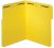 Pendaflex Fastener Folders, 1/3 Cut, Reinforced Tab, 2 Fasteners, Letter Size, Yellow, 50 Folders Per Box (22940)