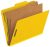 Pendaflex Classification Folders, 2 Dividers, 2″ Fasteners, Letter Size, Yellow, 10/Box (24134P)