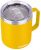 SUNWILL Insulated Coffee Mug with Handle, 14oz Stainless Steel Togo Coffee Travel Mug, Reusable and Durable Double Wall Coffee Cup, Powder Coated Yellow