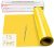 Yellow HTV Vinyl Rolls Heat Transfer Vinyl – 12″ x 15ft Yellow HTV Vinyl for Shirts, Yellow Iron on Vinyl for Cricut & Cameo – Easy to Cut & Weed for Heat Vinyl Design (Yellow)
