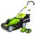 Greenworks 17-Inch 40V Cordless Lawn Mower, 4.0 AH Battery Included MO40B411 (Renewed)