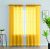 Jody Clarke 2PC Solid Sheer Panel Curtain Drape Long Fully Stitched for Wedding Quinceniera Party décor 54 Width ( 2PC 54 X 84 Mustard Yellow )