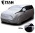 Titan Lightweight Car Cover. Compact SUV. Compatible with Toyota RAV4, Honda CR-V, Rogue, and More. Waterproof Cover Measures 187 Inches and Includes a Driver-Side Door Zipper.
