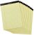 Amazon Basics Legal/Wide Ruled 8-1/2 by 11-3/4 Legal Pad – Canary (50 Sheet Paper Pads, 12 pack)