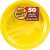 Amscan 640013.09 Yellow Sunshine Big Party Pack Paper Plates, 7″ 50 Plates
