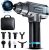 Massage Gun Deep Tissue Massager, 20 Speeds Percussion Muscle Massage Gun for Athletes with Carrying Case & 8 Heads, Help Relieve Sore Muscle and Stiffness