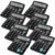 8 Pack Office Calculators Desktop, 12-Digit Solar Basic Desktop Calculator Dual Power Electronic Calculators with Large LCD Display Big Button for Office Home and School