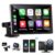 9 inch HD Portable Wireless carplay Screen for car & Android Auto Touchscreen with 4K Dash Cam/1080P Backup Camera/Mirror Link/Navigation/Voice Control/Car Stereo/Drive Play/Bluetooth