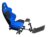 Advanced Racing Seat Driving Simulator Gaming Chair with Gear Shifter Mount Blue