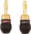 Amazon Basics Speaker Connector Banana Plugs,12 Count (1 Pack of 6 Pairs), 0.5 x 0.5 x 1.3 inches, Black