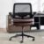 Big and Tall Office Chair, 500lbs Mesh Heavy Duty Ergonomic Desk Chair with Flip-up Armrests, Plus Size Wide Seat in PU Leather, 360 Swivel Computer Executive Task Chair for Home Office (Brown)