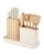 Caraway 14-Piece Kitchen Prep Set – Kitchen Knife Set & Wooden Utensil Set – Made With Premium German Steel Blades & FSC-Certified Birch Wood – Non-Toxic Materials – Includes Organizer – Cream