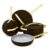 Caraway Nonstick Ceramic Cookware Set (12 Piece) Pots, Pans, Lids and Kitchen Storage – Non Toxic – Oven Safe & Compatible with All Stovetops – Black