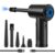 Compressed Air Duster,Fulljion 3-Gear to 51000RPM Electric Air Duster Portable Air Blower with LED Light, 6000mAhRechargeable Cordless Air Duster for Computer Keyboard Fast Charge(Black)