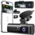 Dash Cam Front and Rear,3 Channel Dash Cam for Car with 5G WiFi, 64GB Card,4K+1080P+1080P Front Inside and Rear Car Dash Camera,3.16”Screen,Night Vision,Loop Recording, G-Sensor, WDR, Parking Mode
