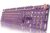 EWEADN Typewriter Style Mechanical Gaming Keyboard, Wired Mechanical Keyboards,104 Keys Backlit LED Keyboards, Media Control Knob, Wired Computer Keyboard Pink Switch for Windows/Mac/PC-Purple