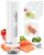 Fiii Vacuum Sealer with 30 Reusable Bags for Food, Powerful Handheld Vacuum Sealer Machine with Visible Water Tank, One Touch Kitchen Storage and Preservation, white & gray