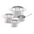 Fissler Original-Profi Collection Stainless Steel 7 Piece Set with Metal Lids