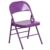Flash Furniture Metal Folding Chairs, Impulsive Purple (Pack of 2)