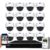 GW Security 32 Channel 12MP 4K @30FPS Face Recognition Human/Car Smart AI Detection PoE Security Camera System with 16 x 12MP (4000x3000P) IP Color Night Vision Waterproof Microphone AI Dome Cameras