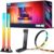 Govee TV Backlight 3 Lite Kit, 11.8ft RGBICW Wi-Fi TV LED Strip Lights for 55-65in TVs with Camera and 15 Inches Smart Light Bars with 4-in-1 Light Beads – Works with Alexa & Google Home