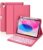 Hamile for iPad 11th 10th Generation Case with Keyboard – 7 Colors Backlit Wireless Detachable Folio Keyboard Cover with Pencil Holder for iPad 11-inch A16 2025 10th Gen 10.9 Inch 2022 (Pink)